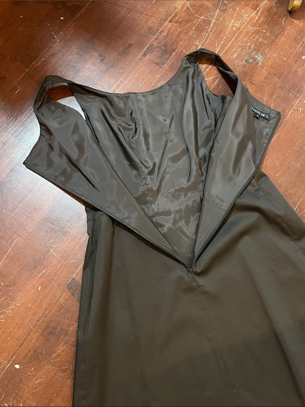 Lafayette 148 New York Black Sleeveless A-Line Dress - Picture 7 of 12